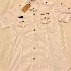 ROYAL SPIRIT Cotton Mens Short Sleeve Shirts